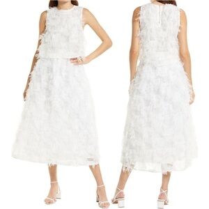 NWT AmyLynn Large Sleeveless A-Line Dress White